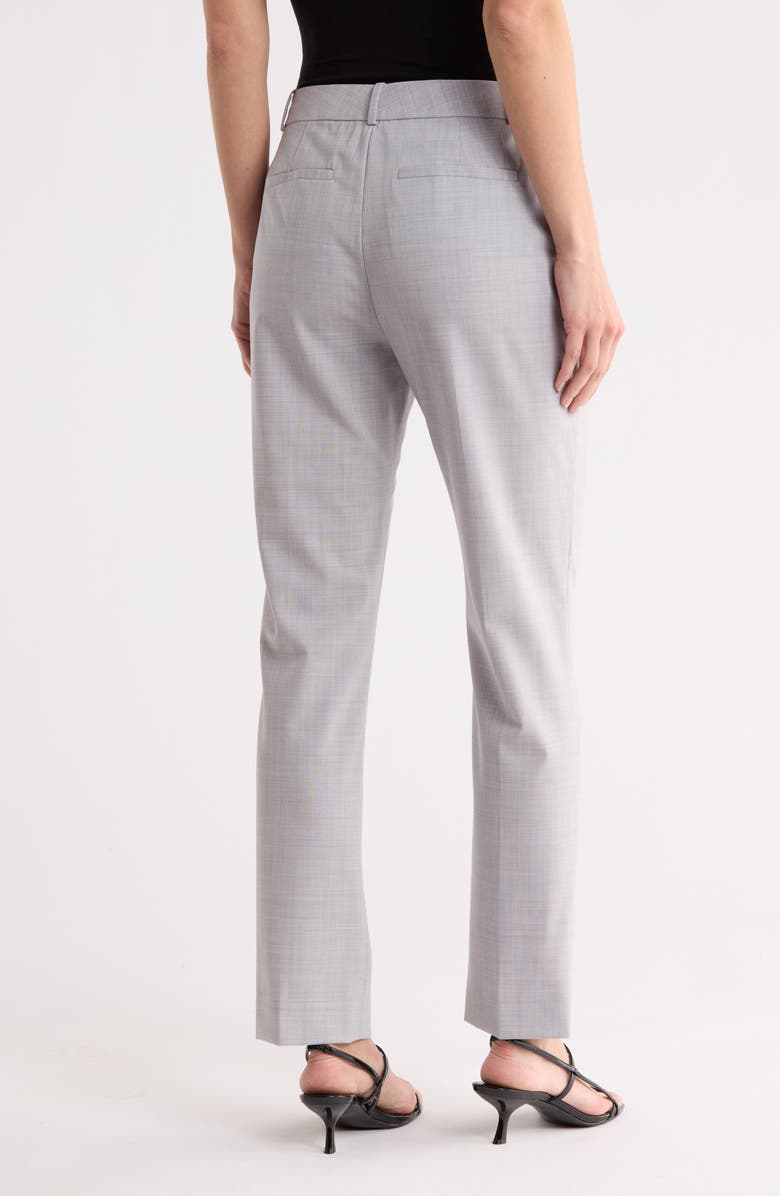 Theory Testra Stretch Wool Dress Pants, Alternate, color, Moon Grey Melange