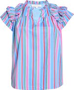 SUGARLIPS Jaimie Stripes Ruffle Top