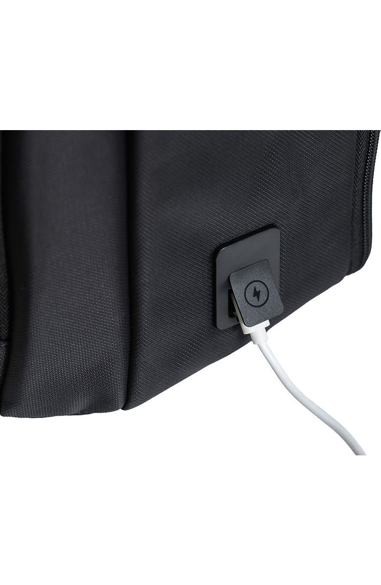 CHAMPS Waterproof Laptop Backpack, Alternate, color, Black