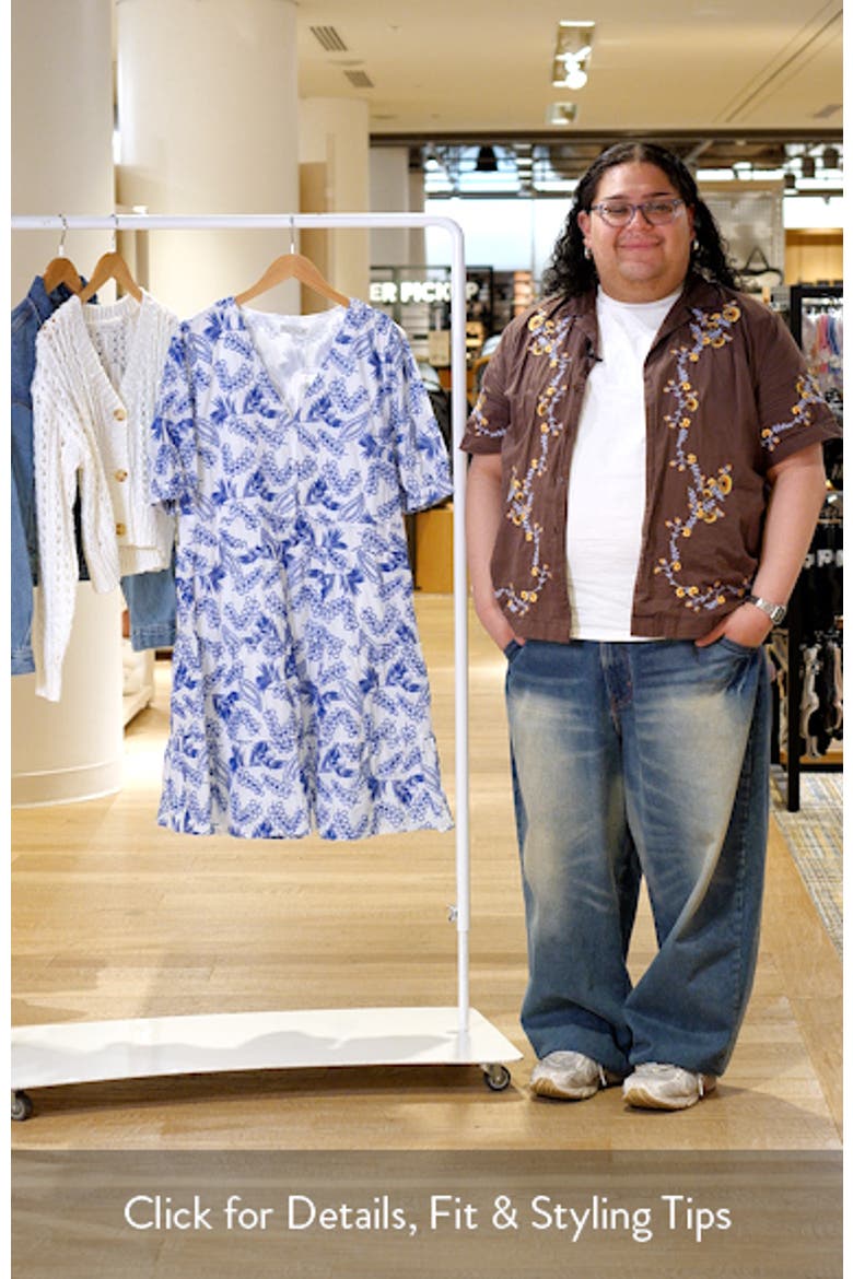 La Croisette Embroidered Cotton Poplin Shirtdress video