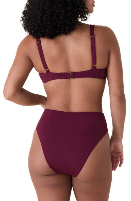 Andie Sicily Bikini Top In Burgundy