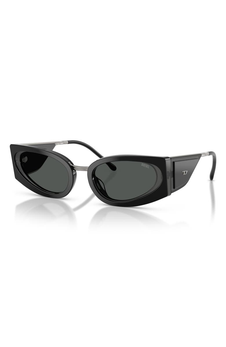 DIESEL<sup>®</sup> 54mm Cat Eye Sunglasses, Alternate, color, 