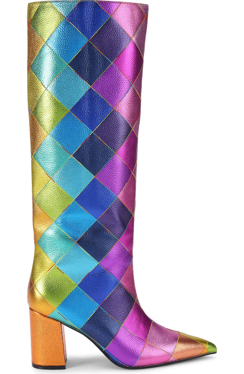 Kurt Geiger London Regent Knee High Boot, Main, color, Open Purple Multi