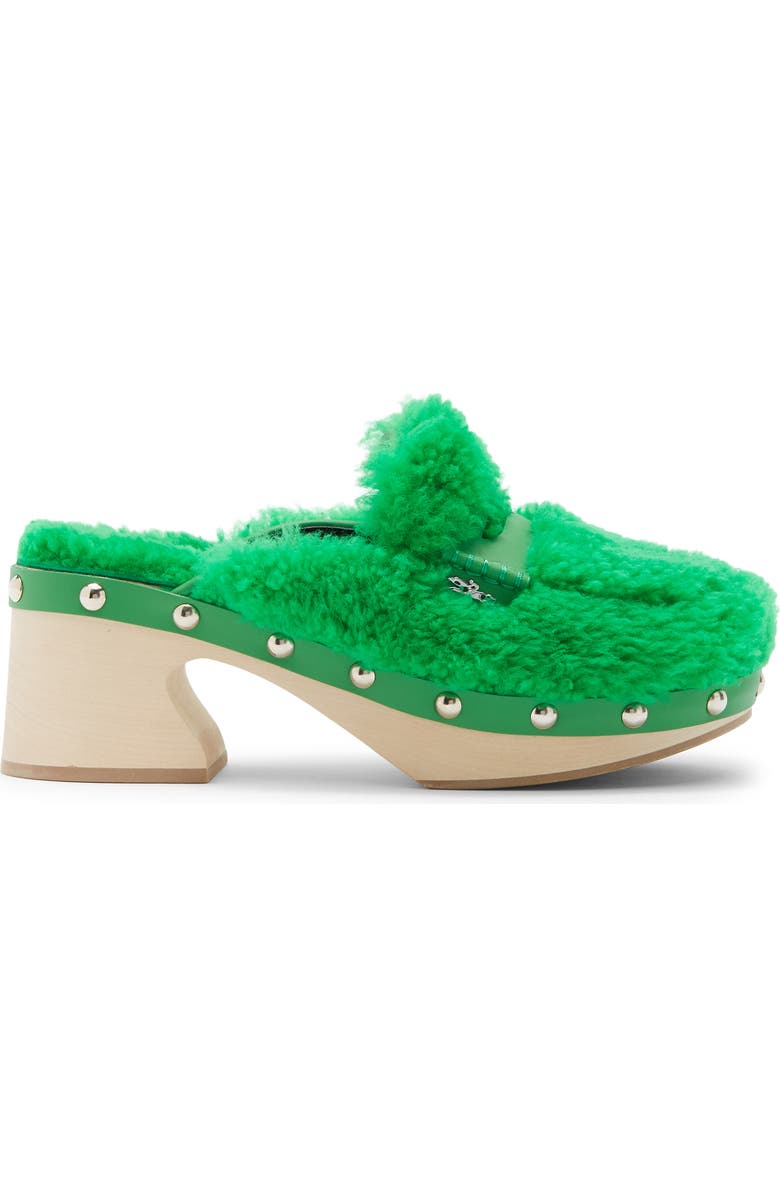 Longchamp Fleece Clog, Alternate, color, Lawn