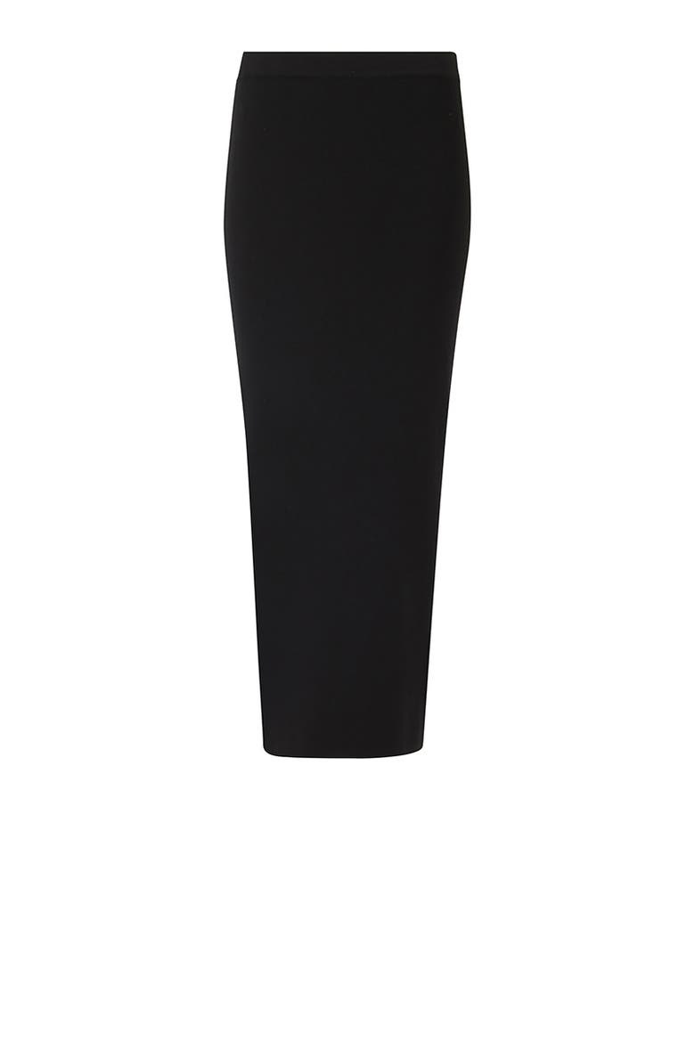 Knit Pencil Skirt, Alternate, color, Black