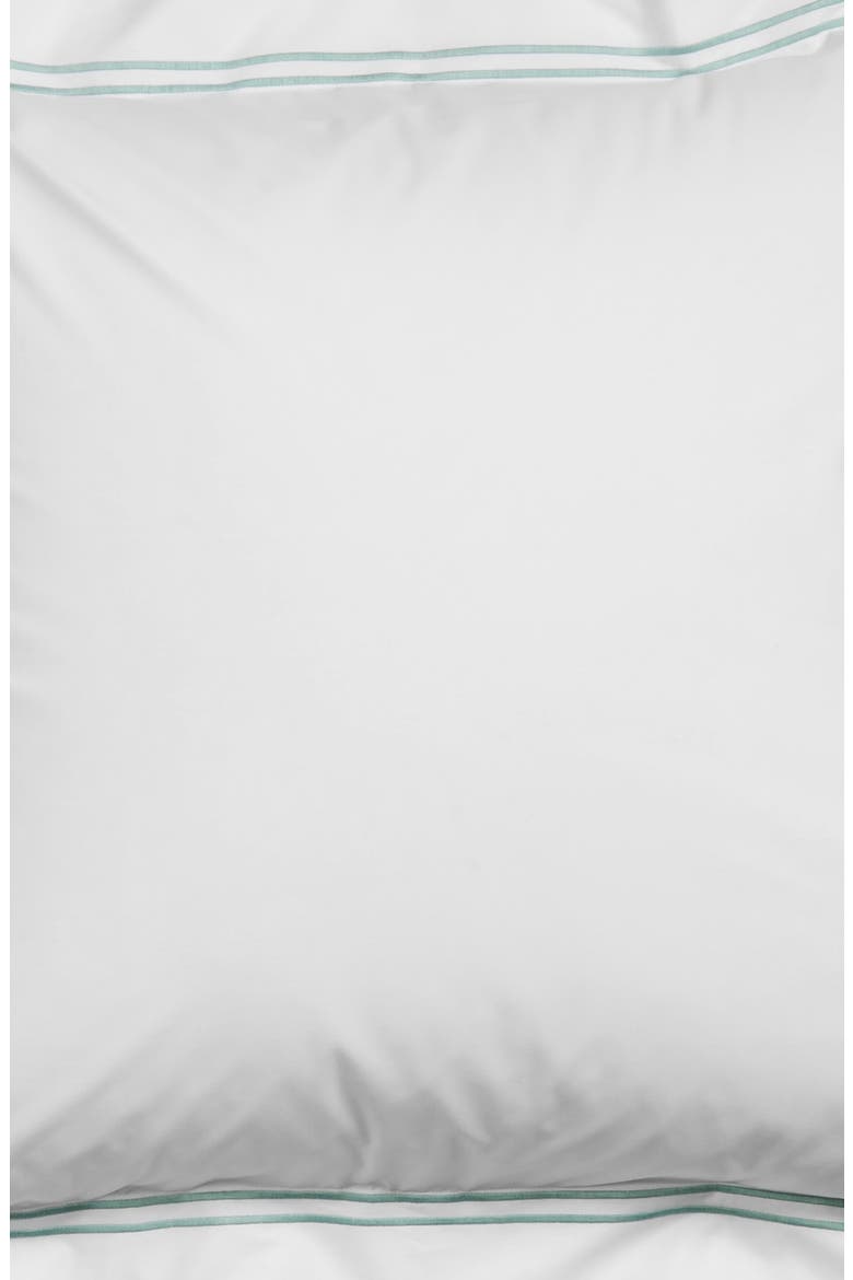 Grande Hotel Euro Sham, Alternate, color, WHITE/ AQUA