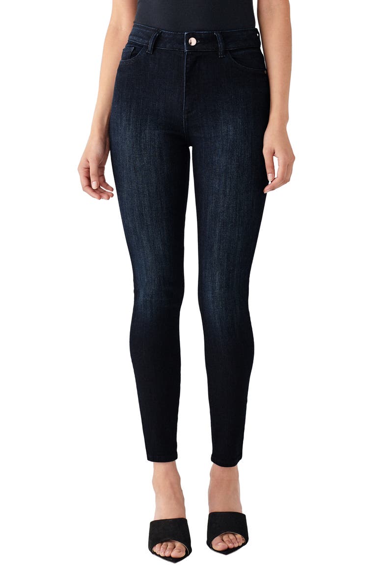 x Marianna Hewitt Instasculpt Farrow High Waist Ankle Skinny Jeans, Alternate, color, FRESNO