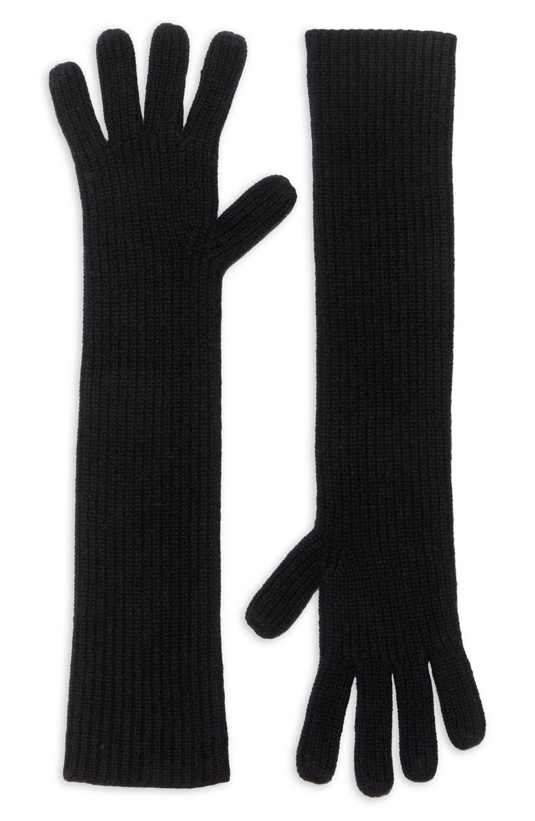 LOULOU DE SAISON Ribbed Cashmere Mittens, Main, color, 