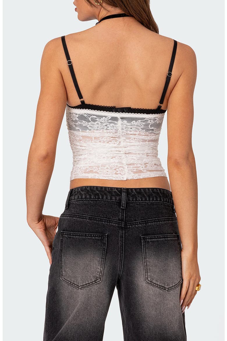 Eleanor Sheer Lace Camisole, Alternate, color, WHITE