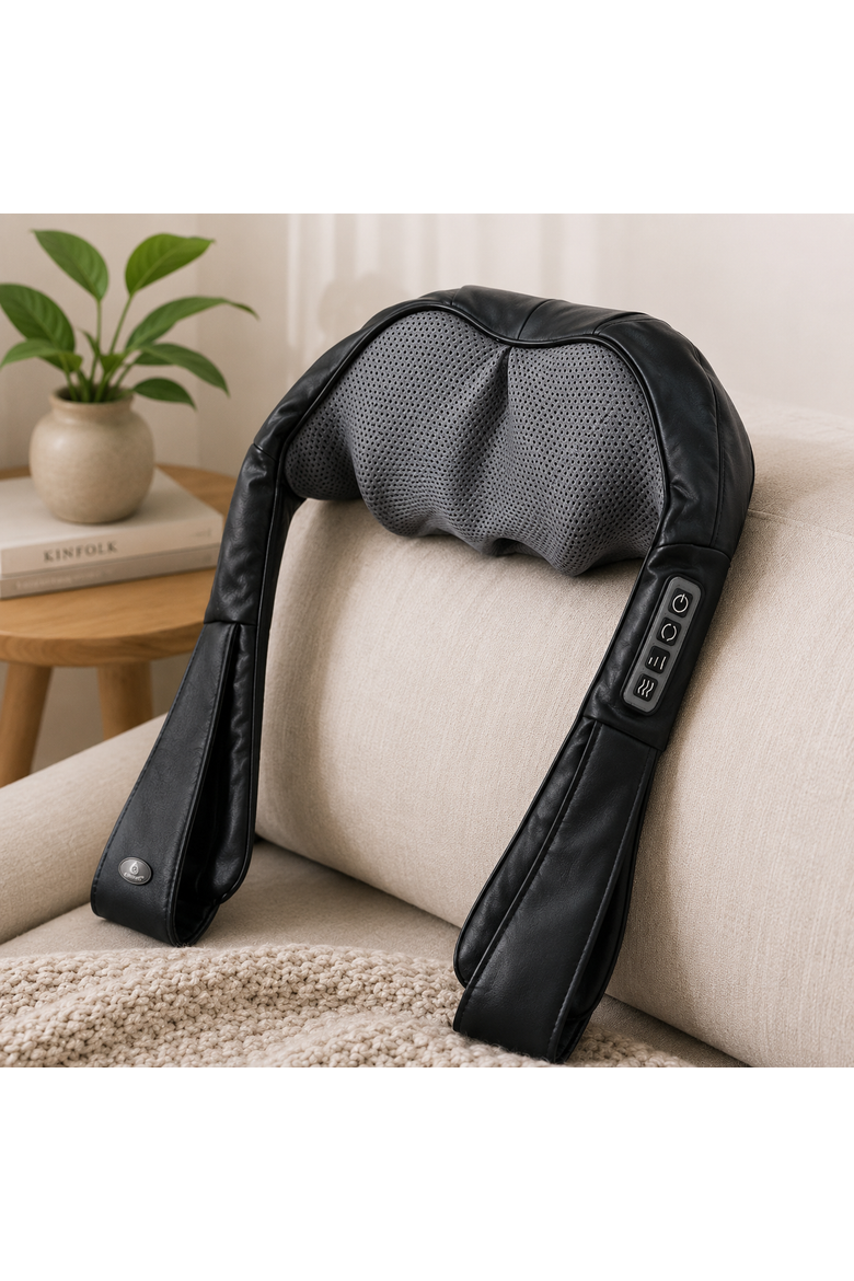 3D Shiatsu Heating Back and Neck Massager, Alternate, color, Black