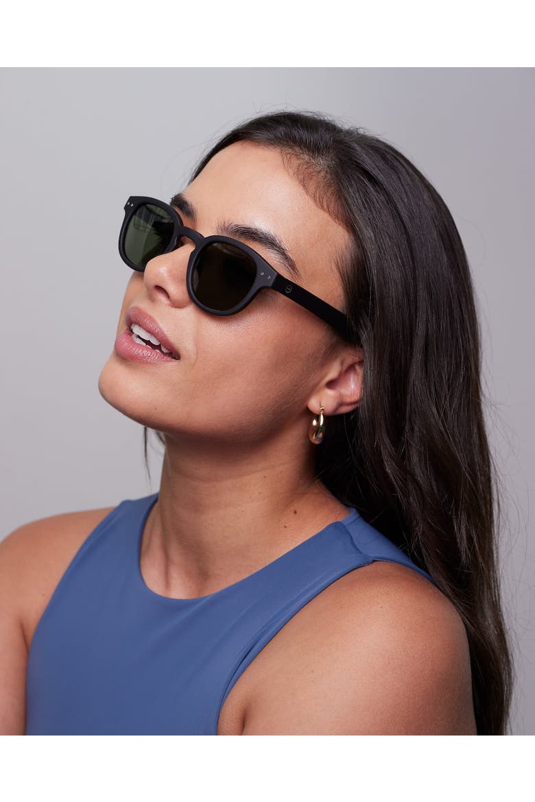 #C 47mm Square Sunglasses, Main, color, Black