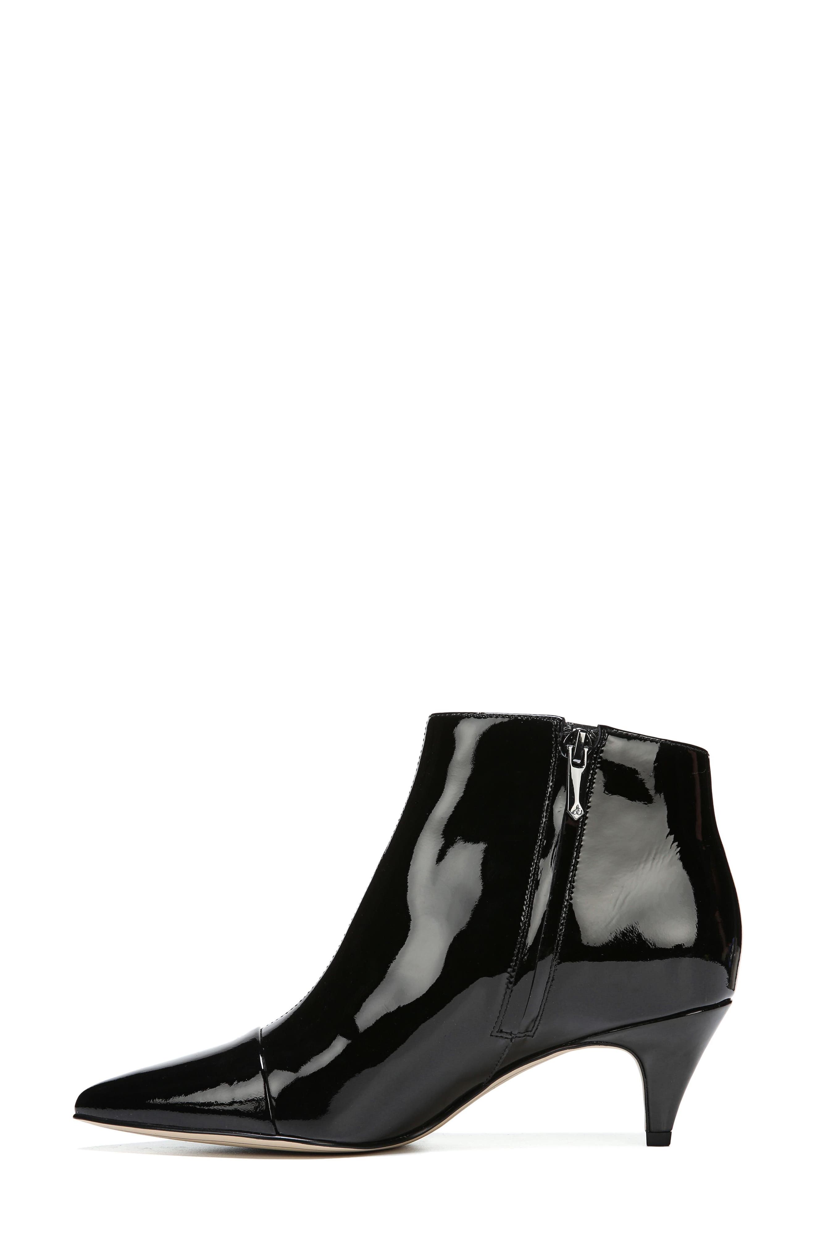 Kinzey Pointy Toe Bootie, Alternate, color, BLACK PATENT LEATHER