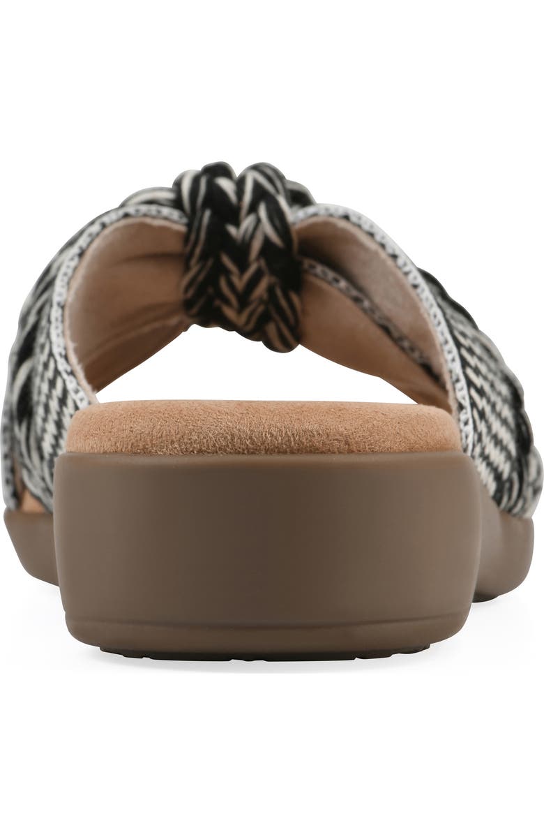 CLIFFS BY WHITE MOUNTAIN Blinding Slide Sandal, Alternate, color, Black Multi Fabric