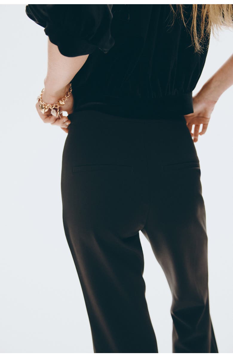 H&M Flared Trousers, Alternate, color, Black