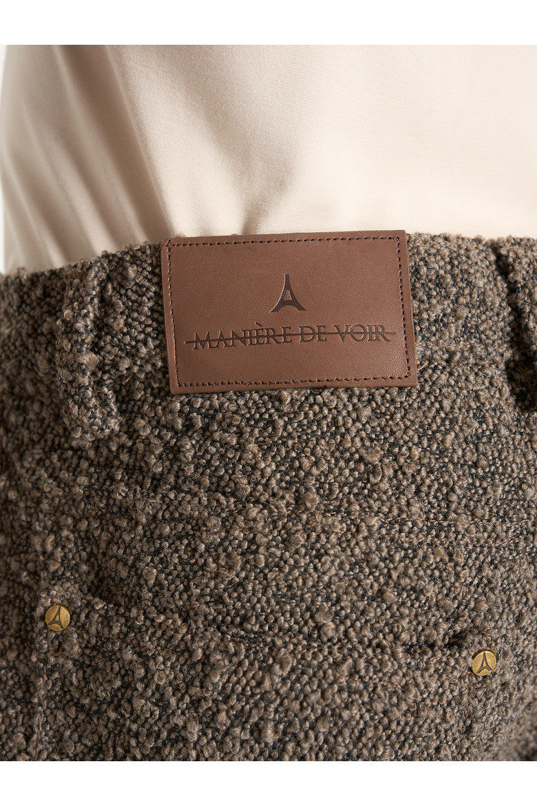 Arnault Boucle Relaxed Fit Jeans, Alternate, color, Brown