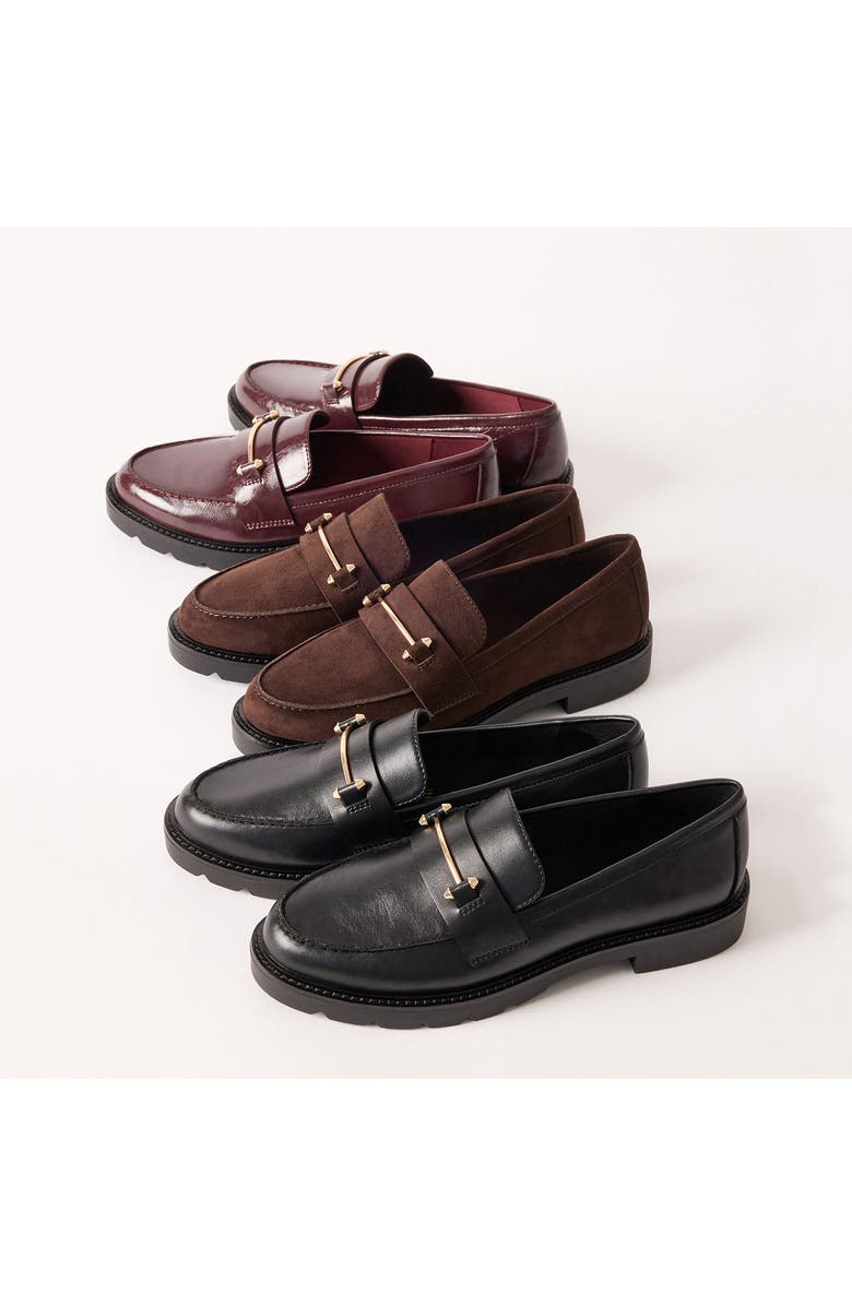 Anne Klein Emme Bit Loafer, Alternate, color, Black Smooth