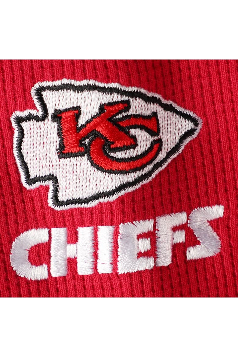 Men's Dunbrooke Red Kansas City Chiefs Logo Maverick Thermal Henley Long Sleeve T-Shirt, Alternate, color, Red