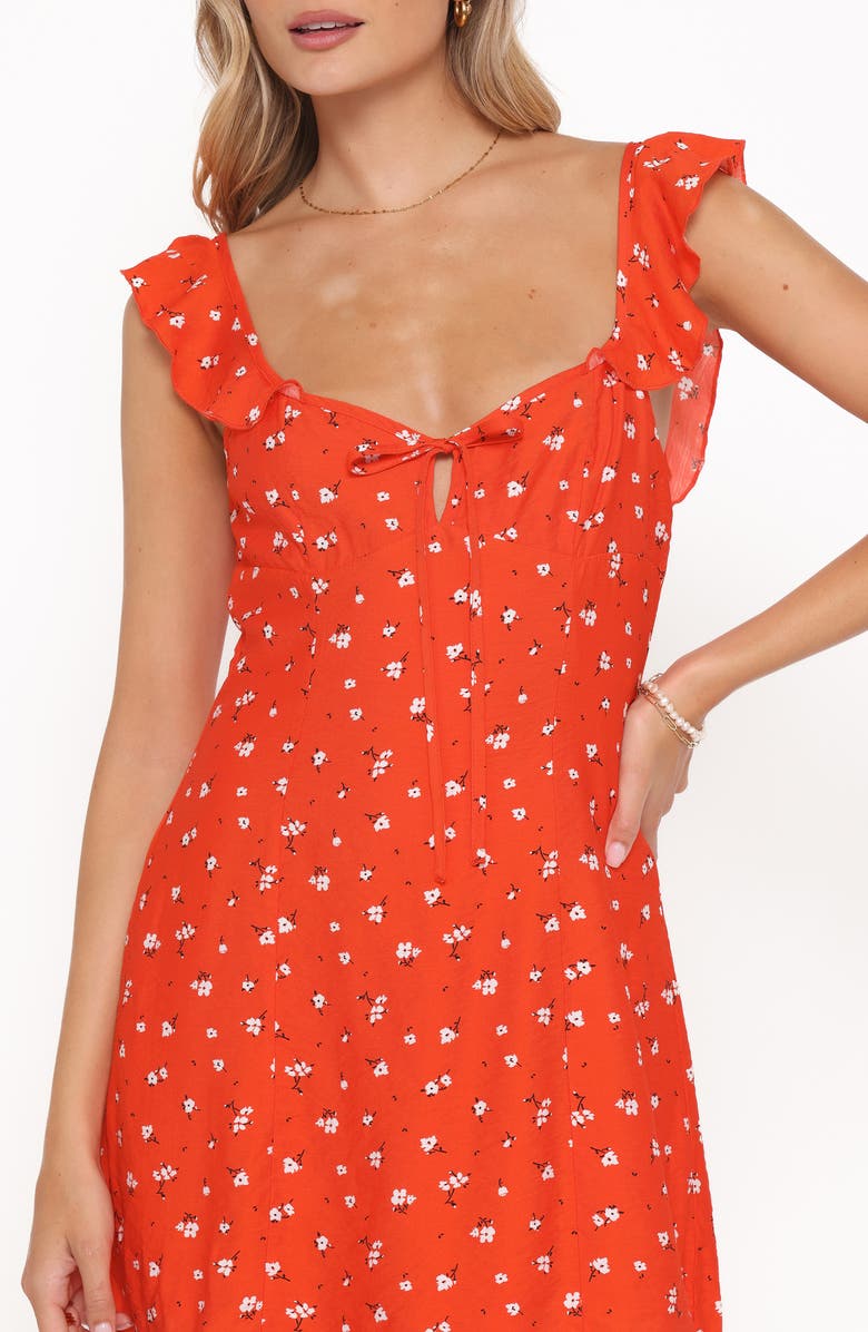 Petal & Pup Lacey Floral Print Minidress, Alternate, color,