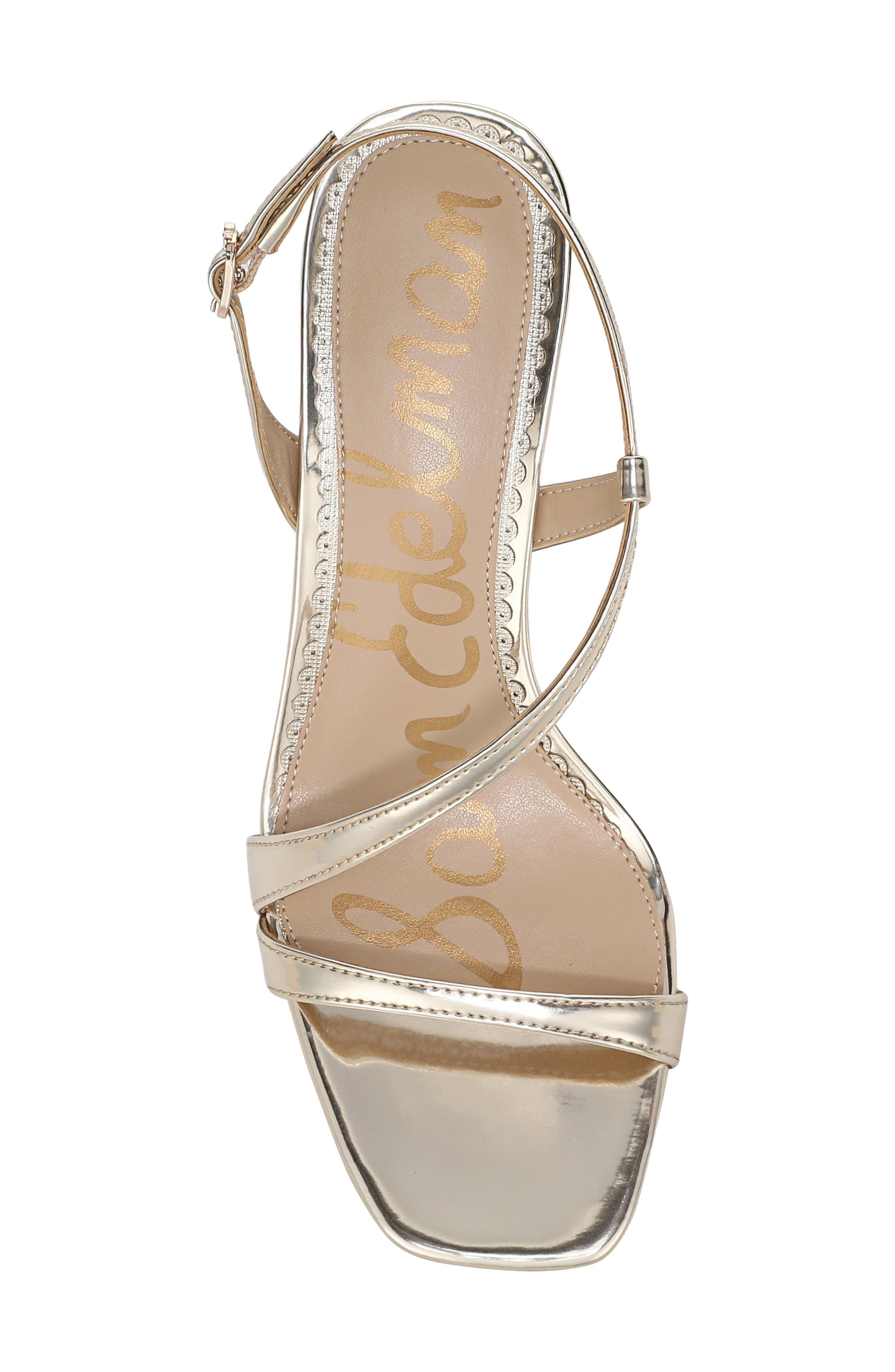 Prance Faux Leather Sandal, Alternate, color, GOLD