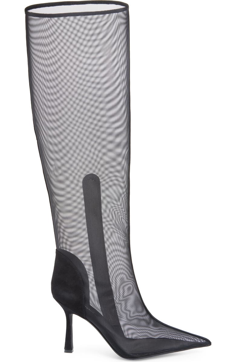 Jeffrey Campbell Peepshow Pointed Toe Knee High Boot, Alternate, color,