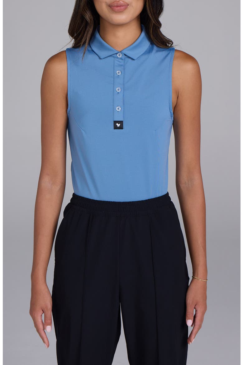 Sleeveless Performance Golf Polo, Main, color, CORNET BLUE