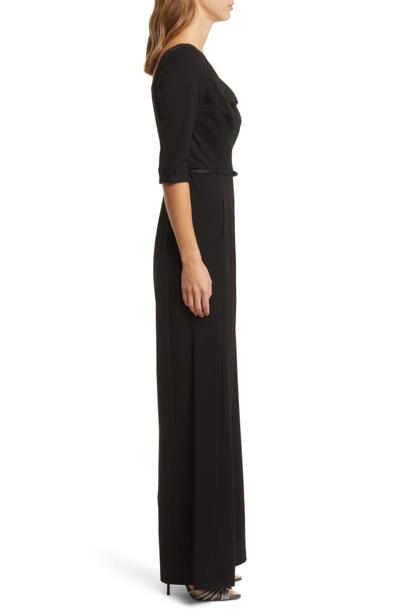 Black Halo Jackie Belted Wide Leg Jumpsuit, Alternate, color, 