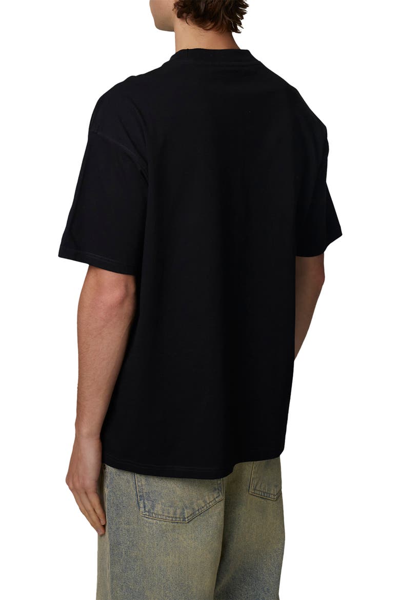 Oversized Halftone T-Shirt, Alternate, color, Black