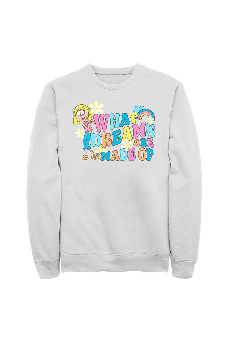 Men's Retro Colors Rainbow Long Sleeve Crewneck Sweatshirt, Main, color, Venetian Gray