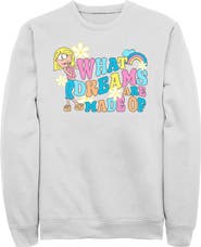 Lizzie McGuire Men's Retro Colors Rainbow Long Sleeve Crewneck Sweatshirt