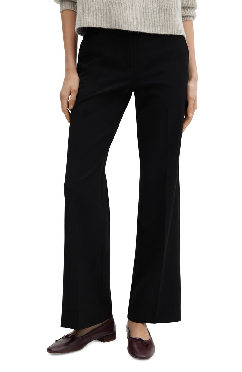 MANGO Stretch Wide Leg Pants, Main, color,