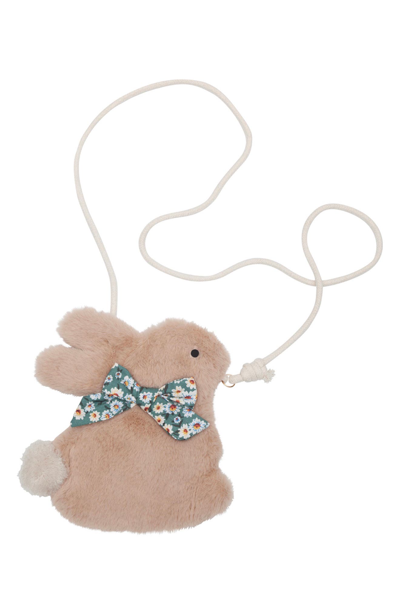 Mimi & Lula Kids' Fluffy Faux Fur Bunny Crossbody Bag, Main, color, 