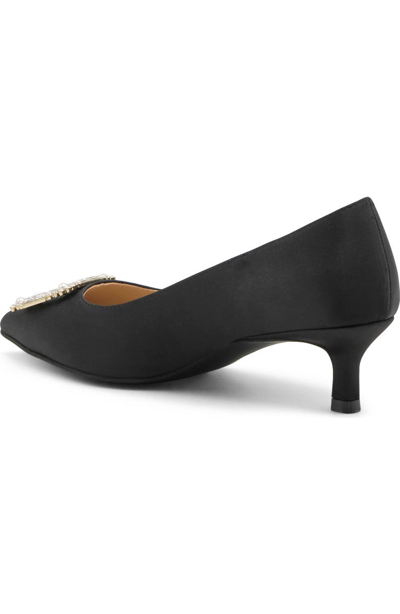 Adrienne Vittadini Sancere Kitten Heel, Alternate, color, Black Satin