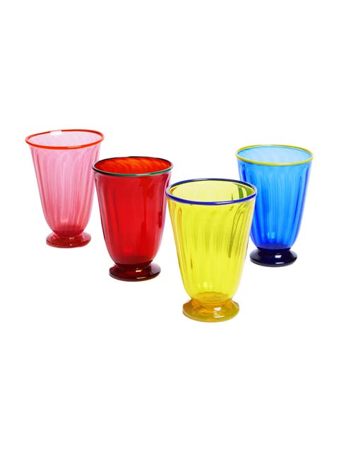 Rainbow Glasses Set Of 4