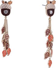 Hallmark Acorn & Leaf Linear Earrings