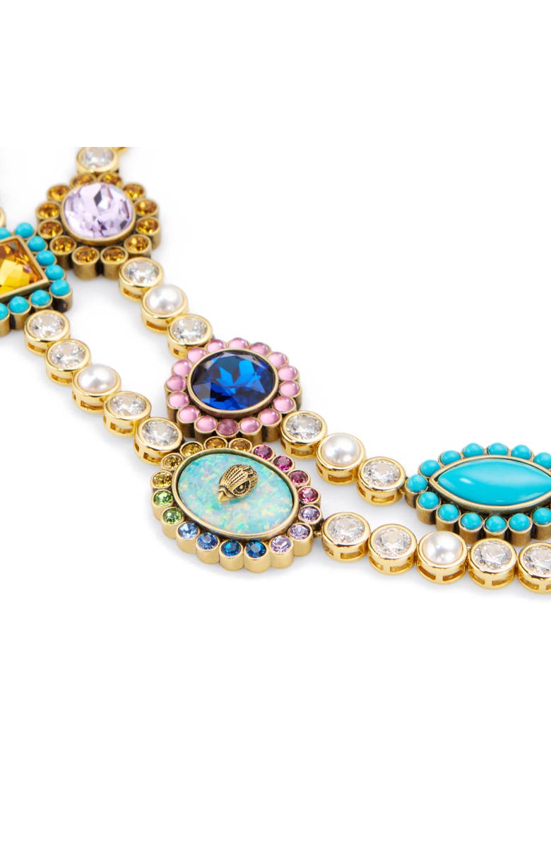 Kurt Geiger London Double Strand Tennis Statement Necklace, Alternate, color,