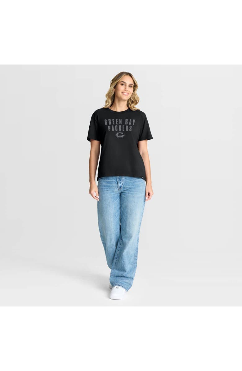 FANATICS Women's Fanatics Black Green Bay Packers Blackout Kneel Down Legacy T-Shirt, Alternate, color, Black