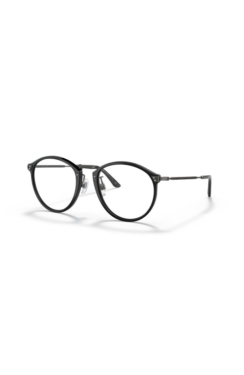 Giorgio Armani 51mm Phantos optical glasses, Main, color, Black