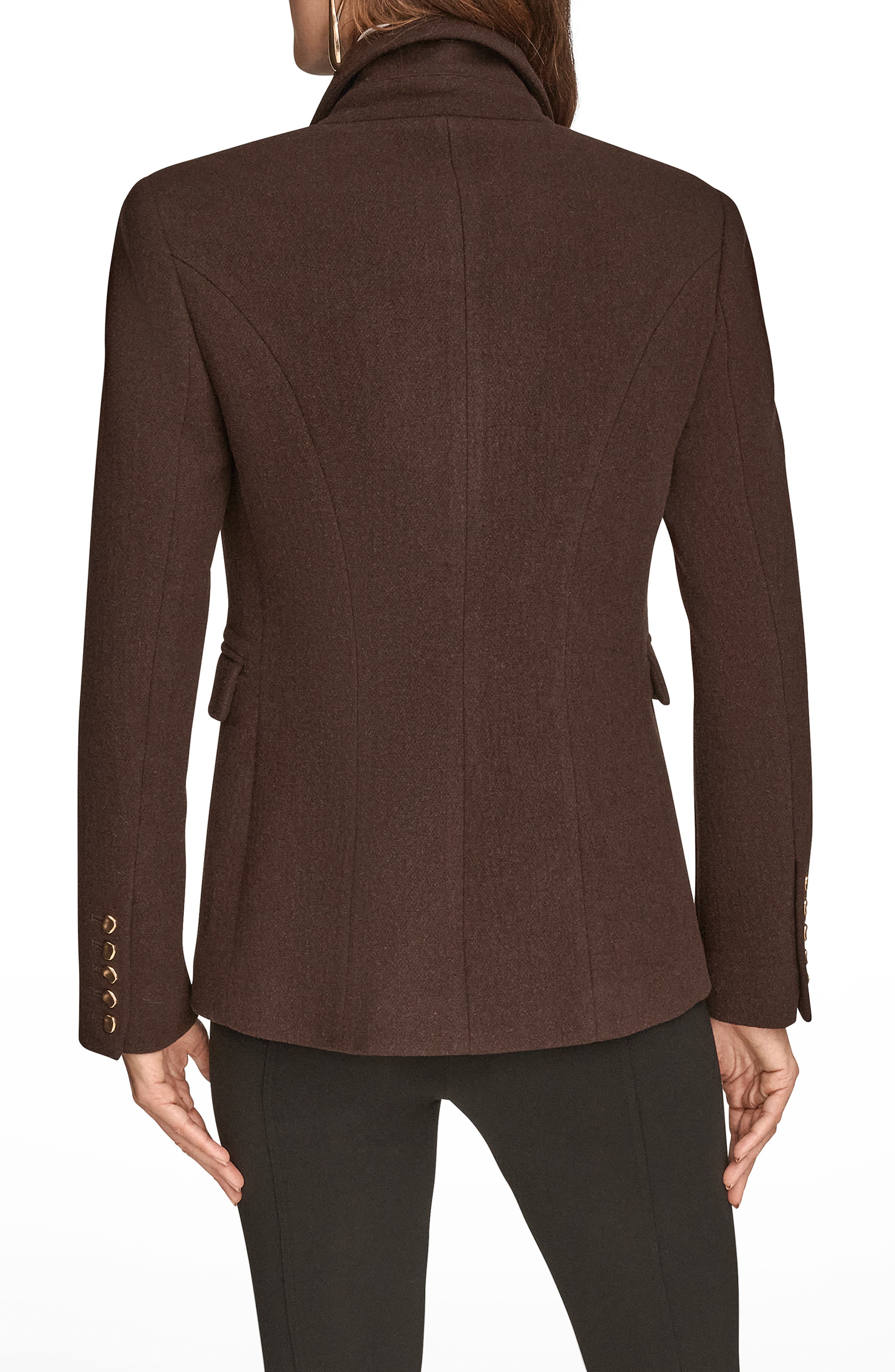 Double Breasted Wool Blend Blazer - image 4