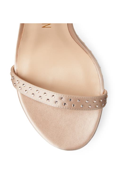 Stuart Weitzman Nudistcurve Hollywood Shine Sandal In Blue