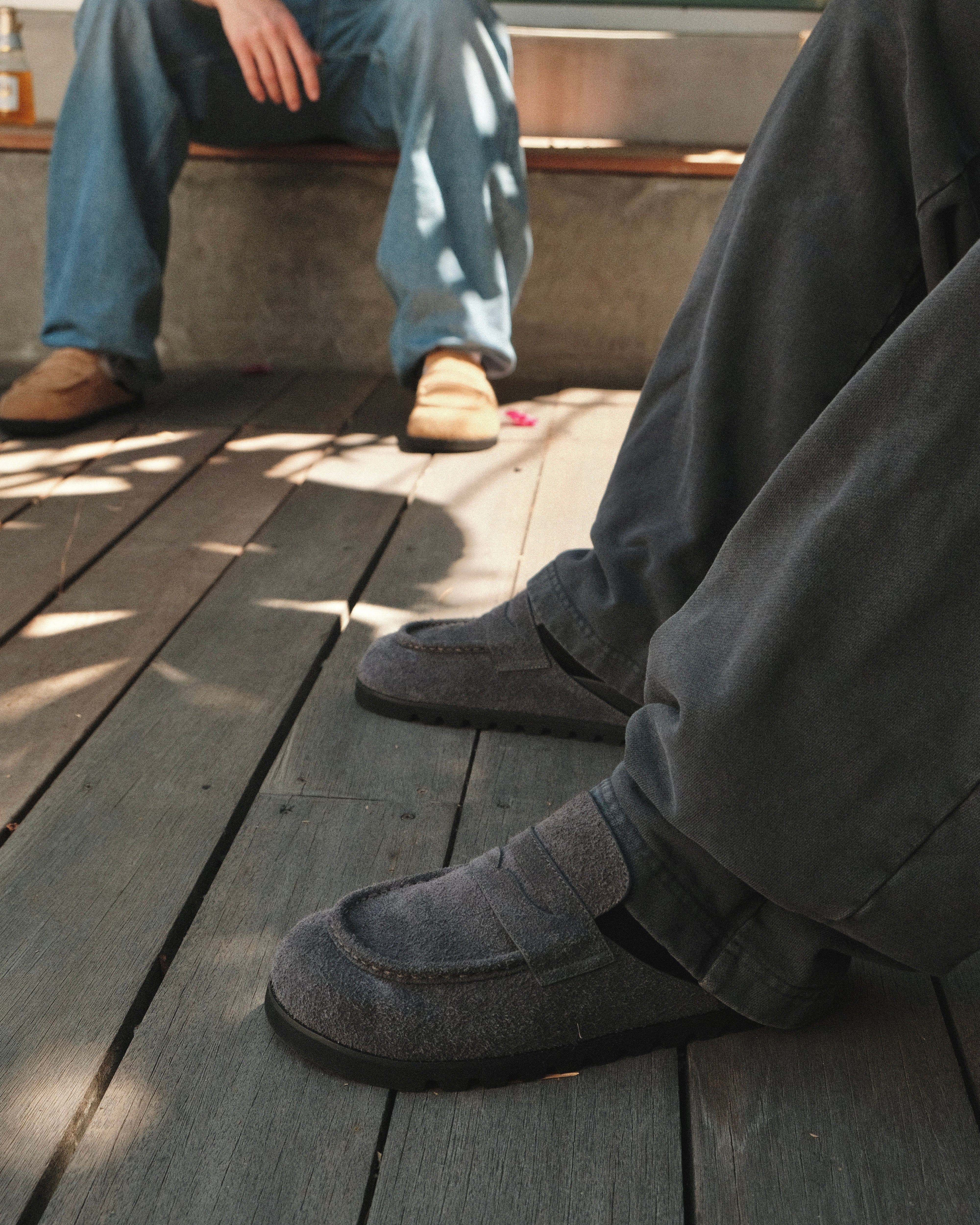 Naked Wolfe Cord Suede Slipper, Alternate, color, Dark Grey