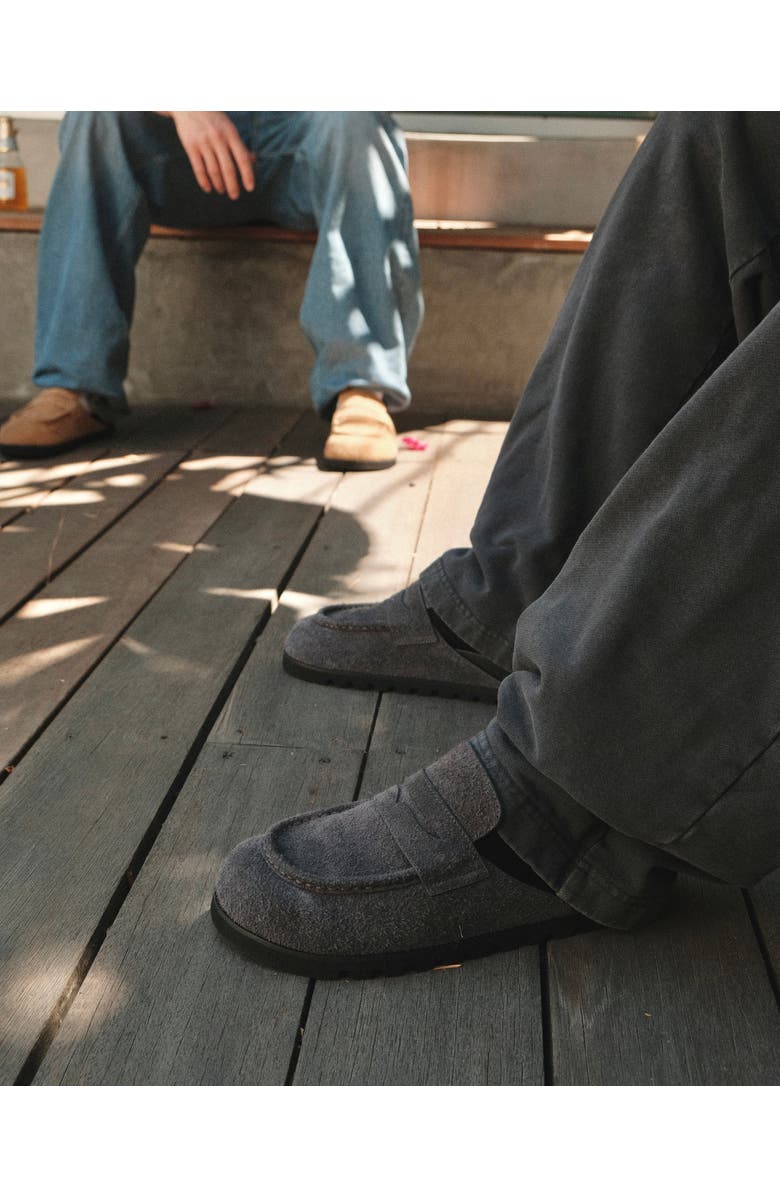 Naked Wolfe Cord Suede Slipper, Alternate, color, Dark Grey