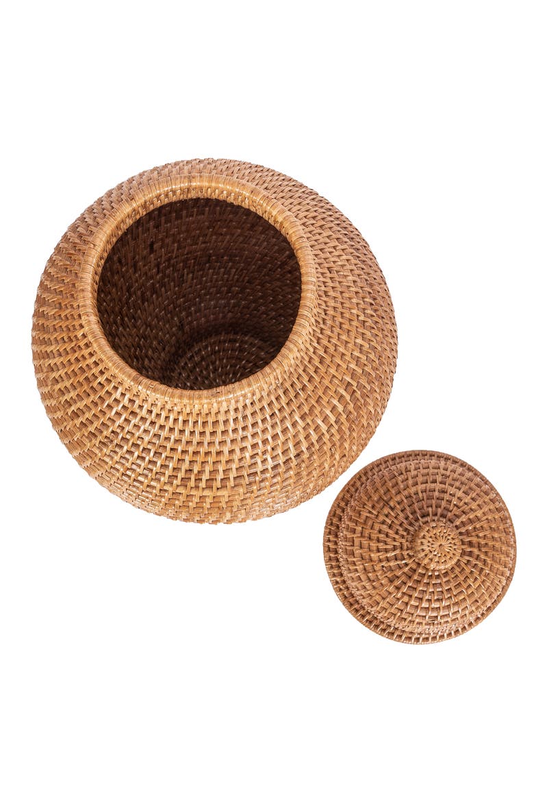 Saboga Home Ginger Jar, Alternate, color, Honey Brown