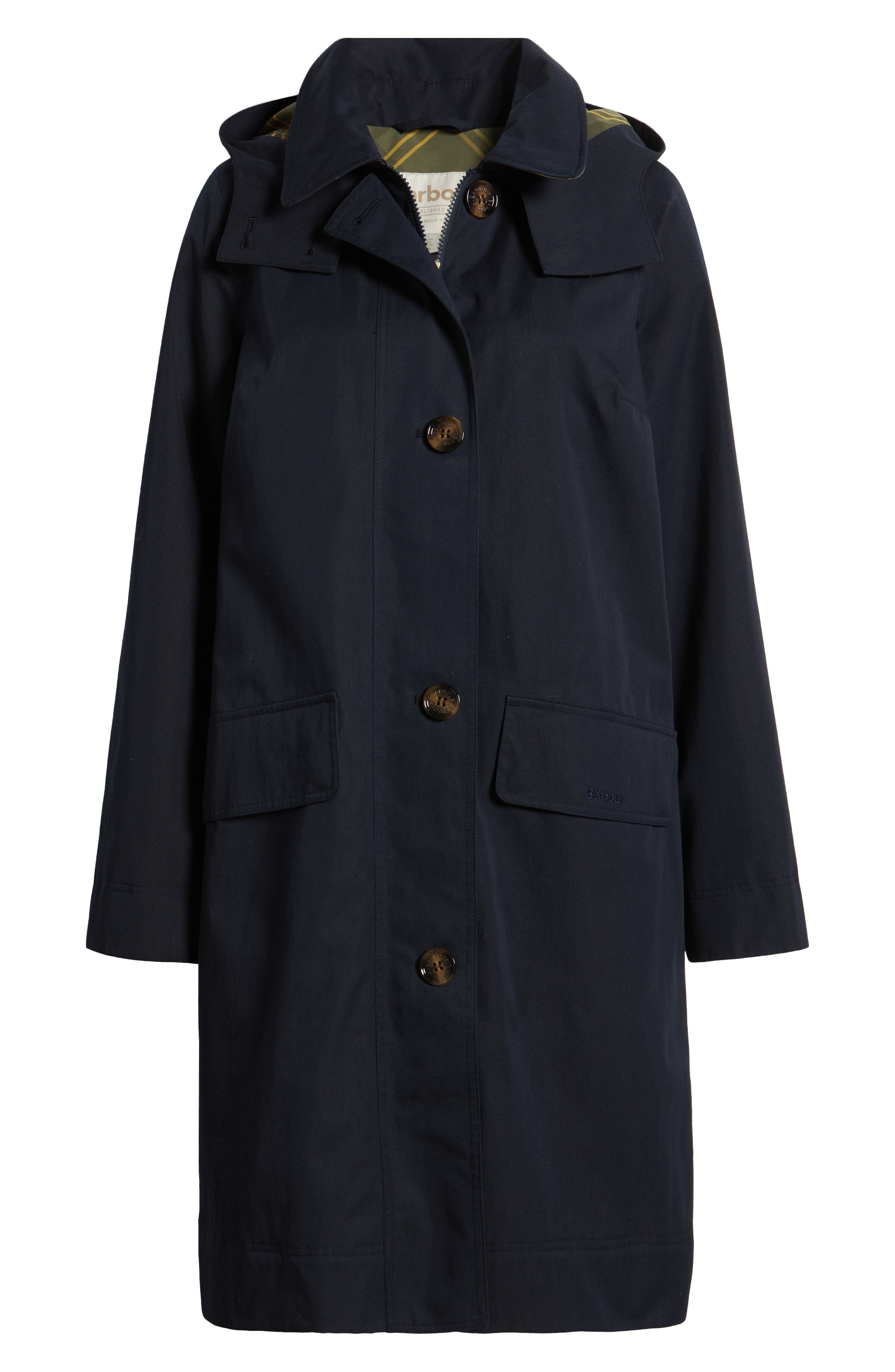 Женские куртки Barbour Hebrides Longline Waterproof Jacket with Removable Hood — фото 6