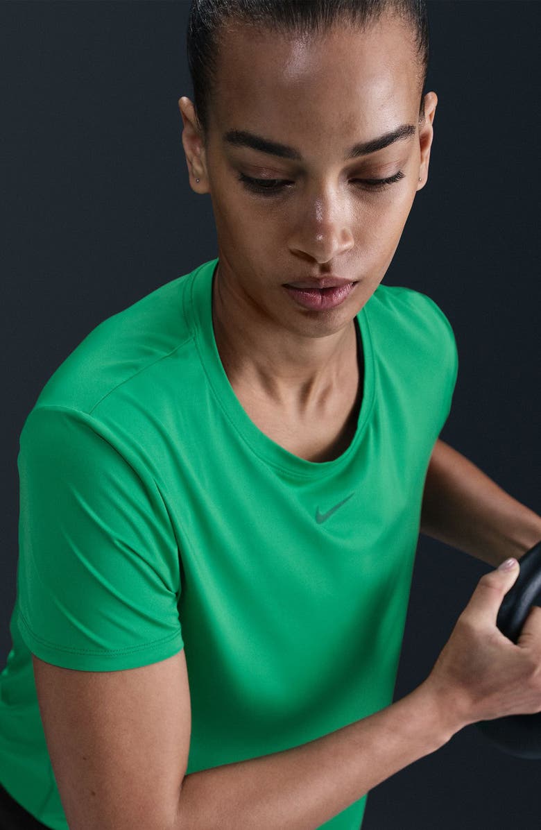 Nike One Classic Dri-FIT Training Top, Alternate, color, Green/ Black