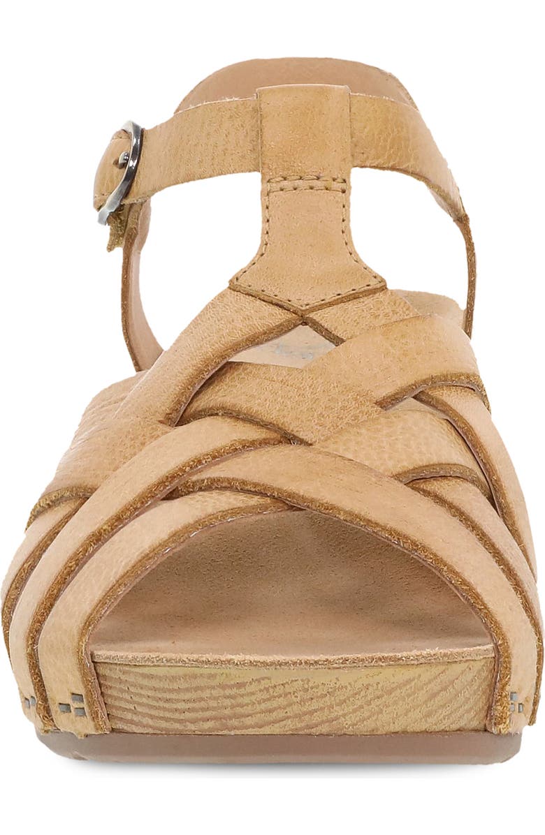Dansko Tinley Wedge Sandal, Alternate, color, Tan