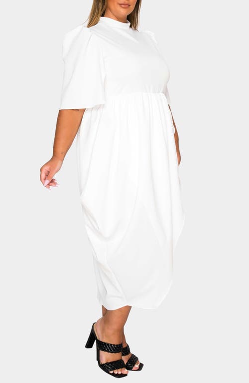 L I V D Aesira Tulip Hem Maxi Dress In White