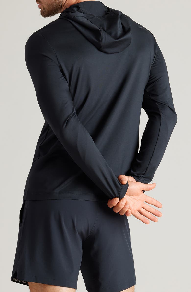 Rhone Base Train Lightweight Hoodie, Alternate, color, Black