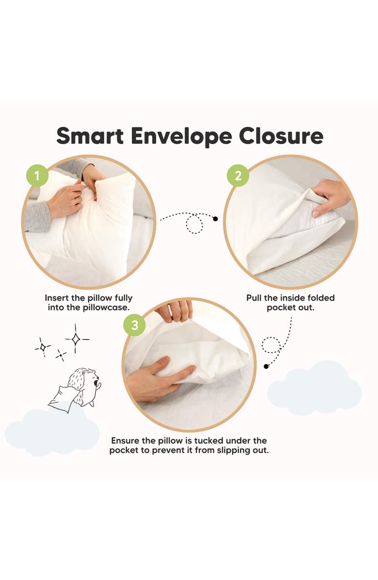 KeaBabies 2-Pack Printed Toddler Pillowcase 13X18", Alternate, color, Construction