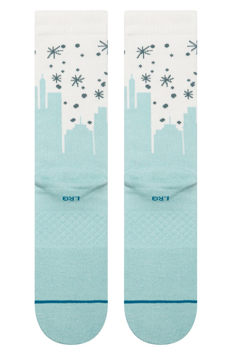 Stance Big City Elf Crew Socks, Alternate, color, Iceblue