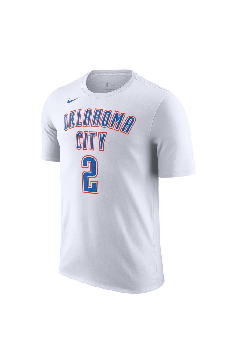 Nike Men's Nike Shai Gilgeous-Alexander White Oklahoma City Thunder 2023/24 Association Name & Number T-Shirt, Alternate, color, 